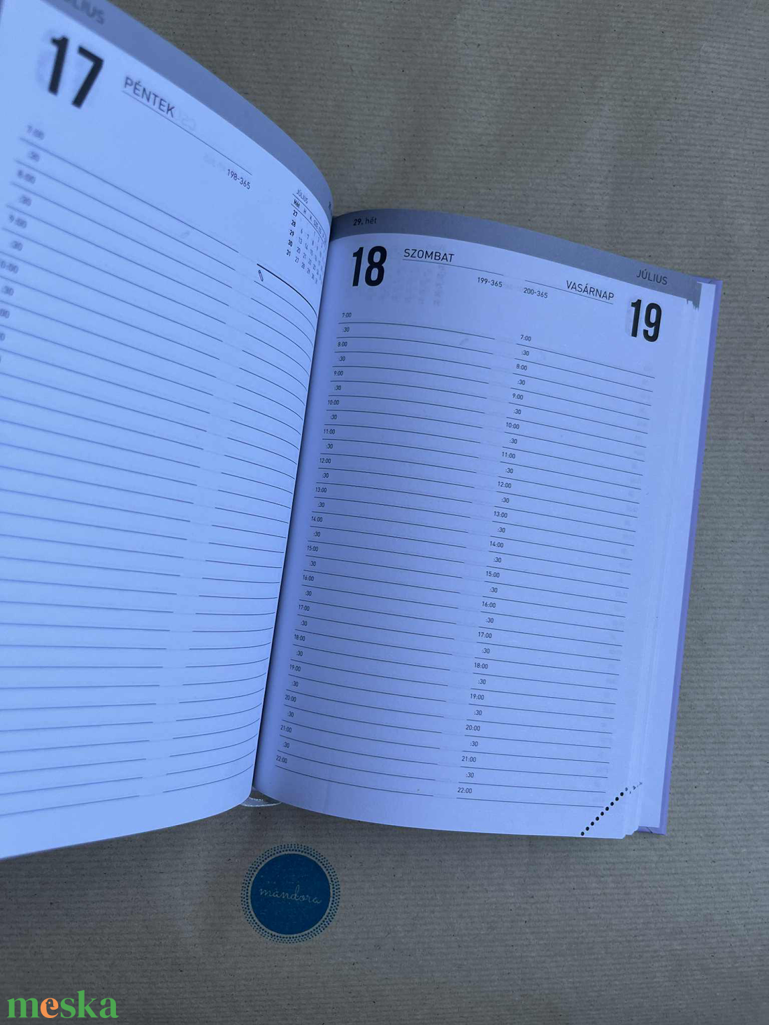 Mandalás határidőnapló - lila - otthon & életmód - papír, írószer - naptár & tervező - Meska.hu