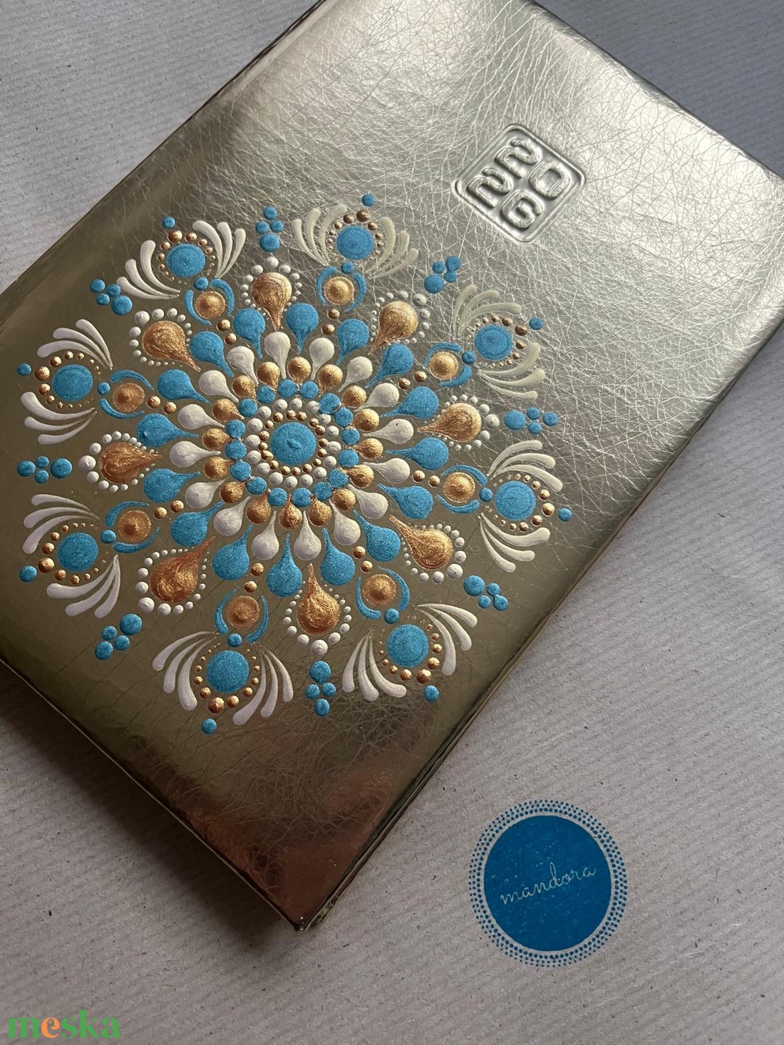 Mandalás határidőnapló - arany - otthon & életmód - papír, írószer - naptár & tervező - Meska.hu