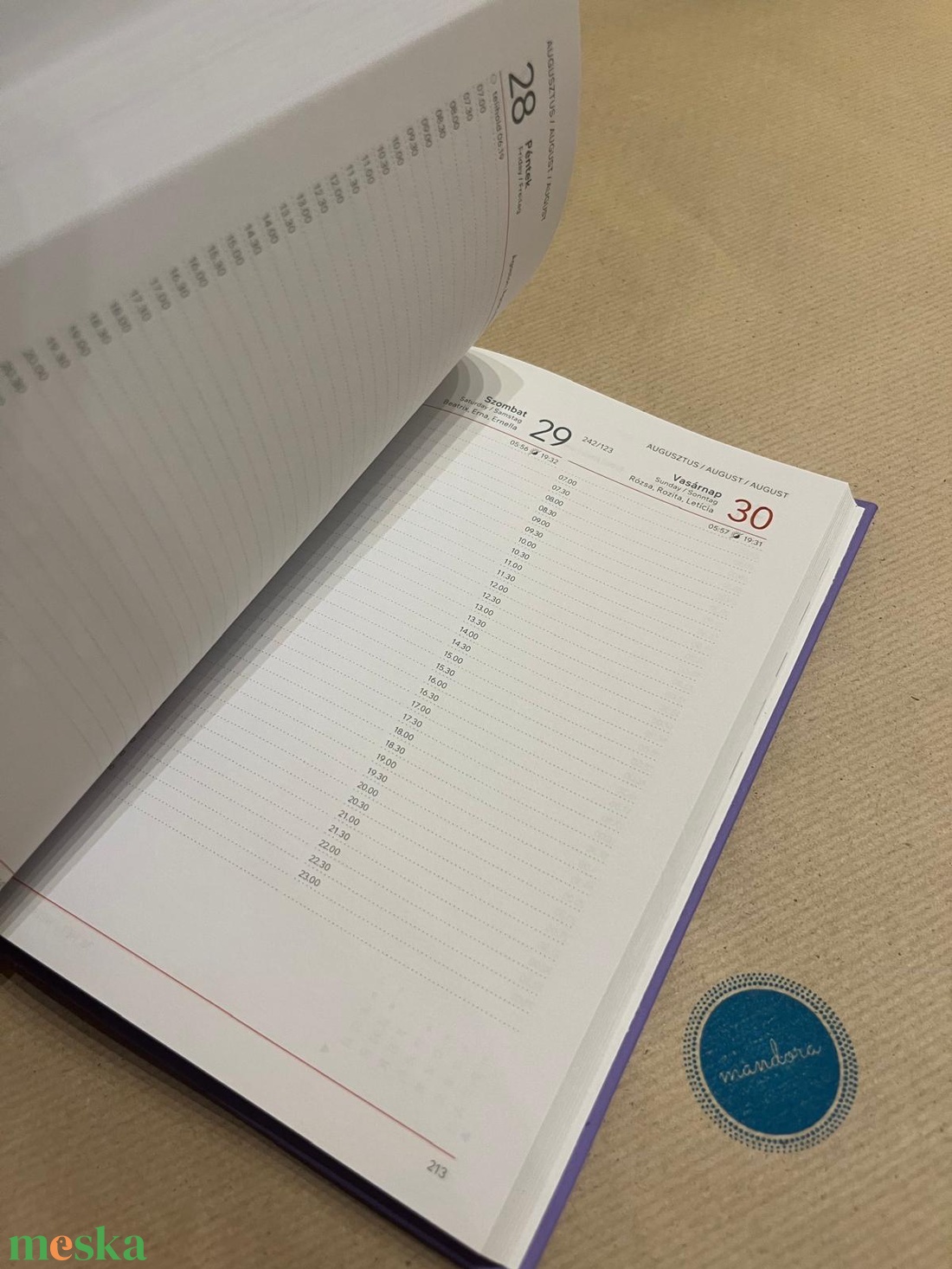 Mandalás határidőnapló - lila - otthon & életmód - papír, írószer - naptár & tervező - Meska.hu