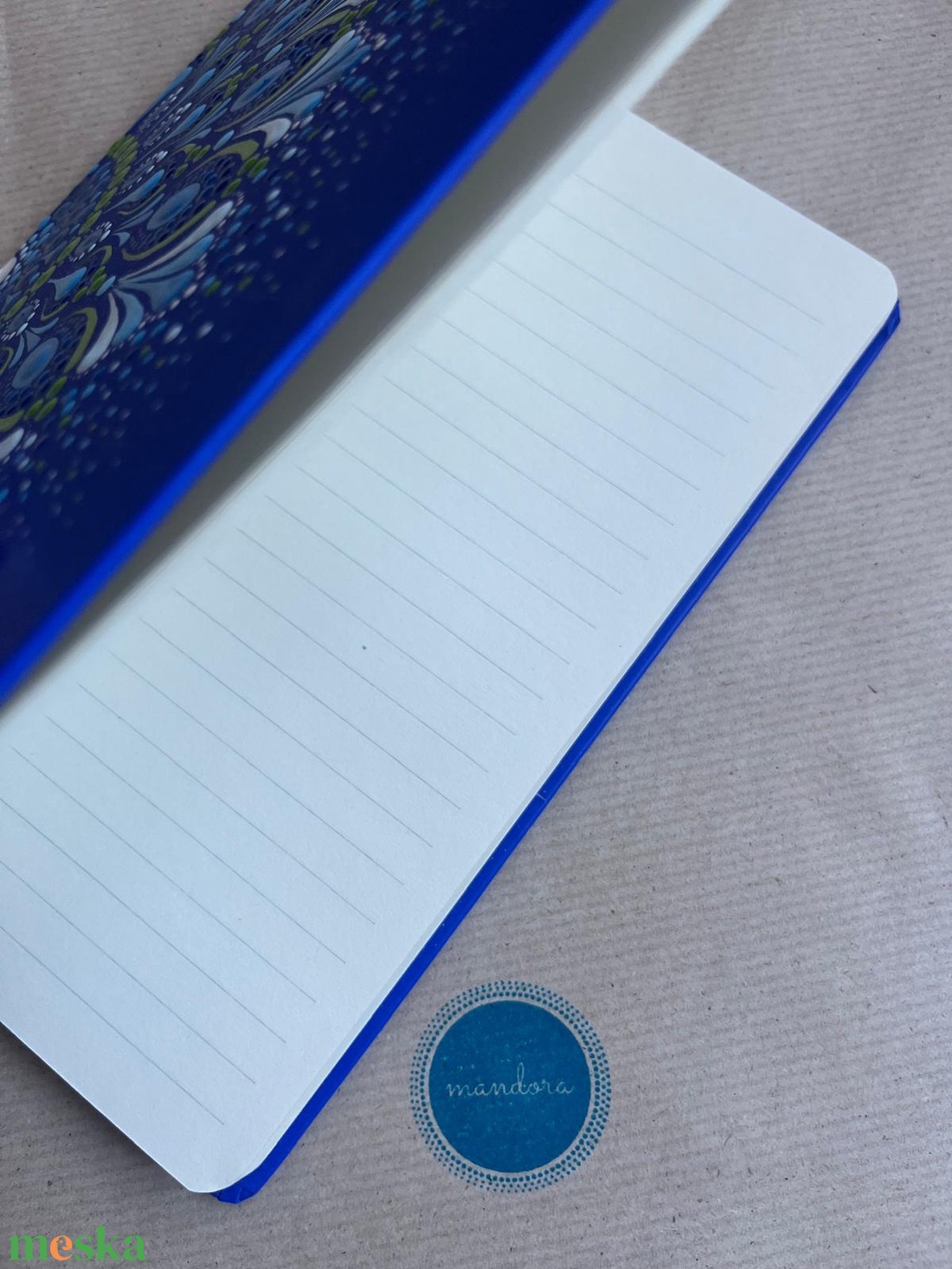 Mandalás jegyzetfüzet - kék - otthon & életmód - papír, írószer - jegyzetfüzet & napló - Meska.hu