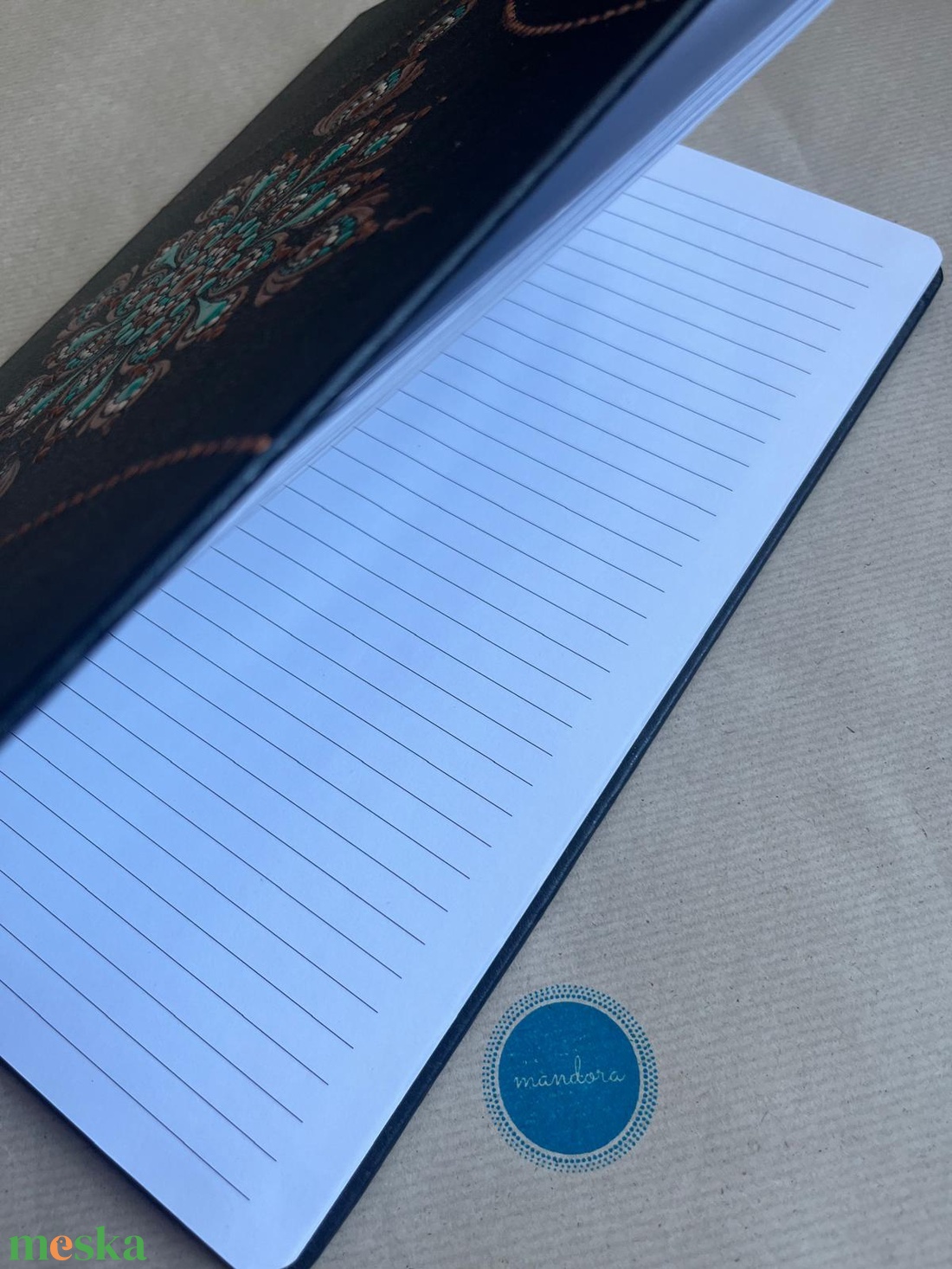 Mandalás jegyzetfüzet - fekete - otthon & életmód - papír, írószer - jegyzetfüzet & napló - Meska.hu