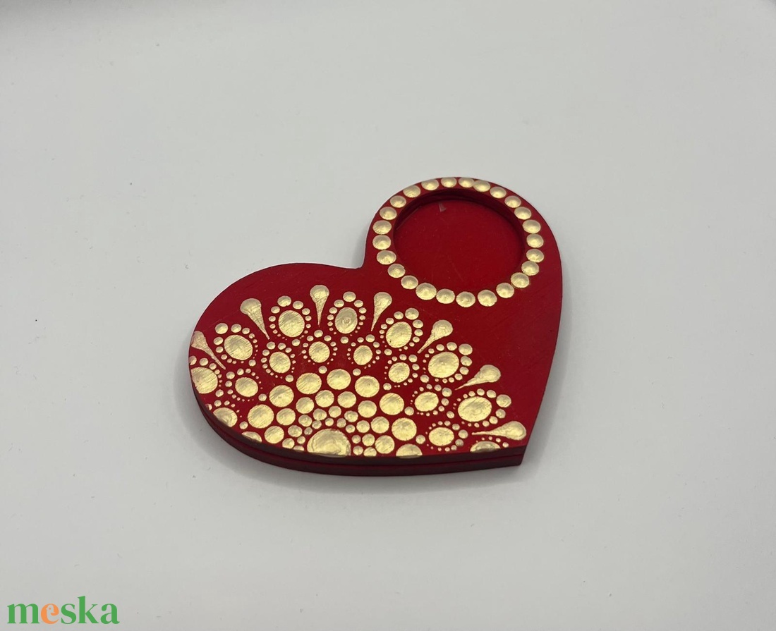 Szív alakú mécsestartó - otthon & életmód - gyertya, illat, aroma - mécses és mécsestartó - Meska.hu