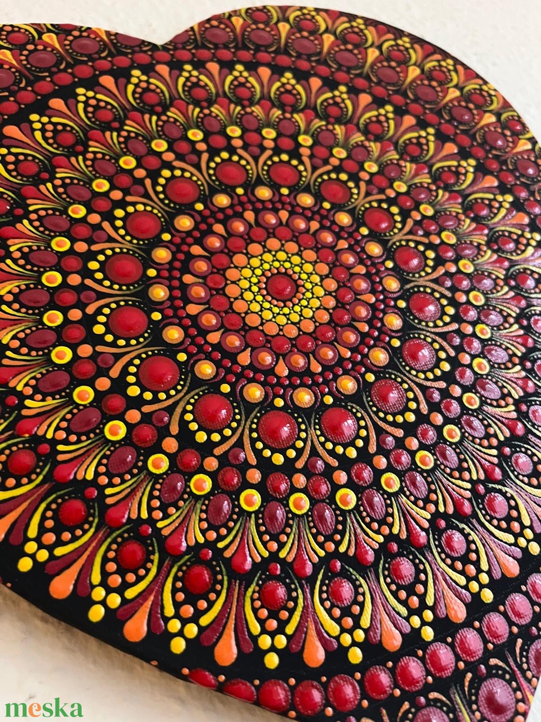 Szív mandala - otthon & életmód - dekoráció - spiritualitás - mandala - Meska.hu