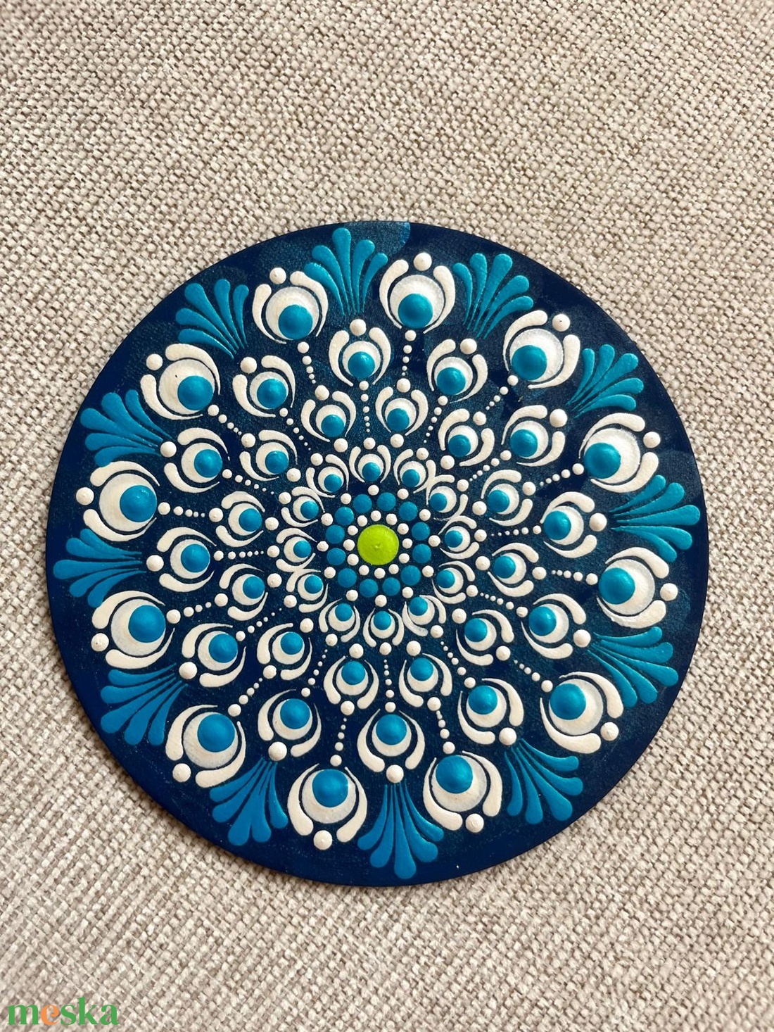 Hűtőmágnes mandala 15 cm - otthon & életmód - konyhafelszerelés, tálalás - konyhai dekoráció - hűtőmágnes - Meska.hu