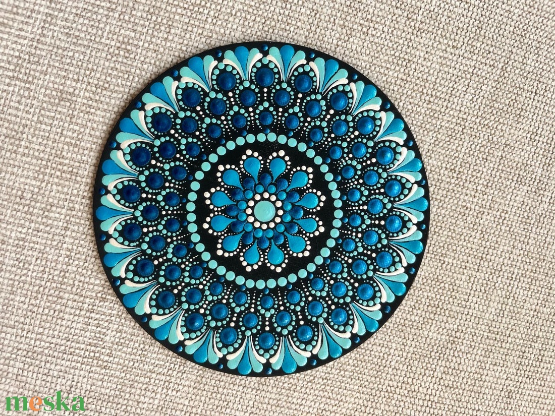 Hűtőmágnes mandala 15 cm - otthon & életmód - konyhafelszerelés, tálalás - konyhai dekoráció - hűtőmágnes - Meska.hu
