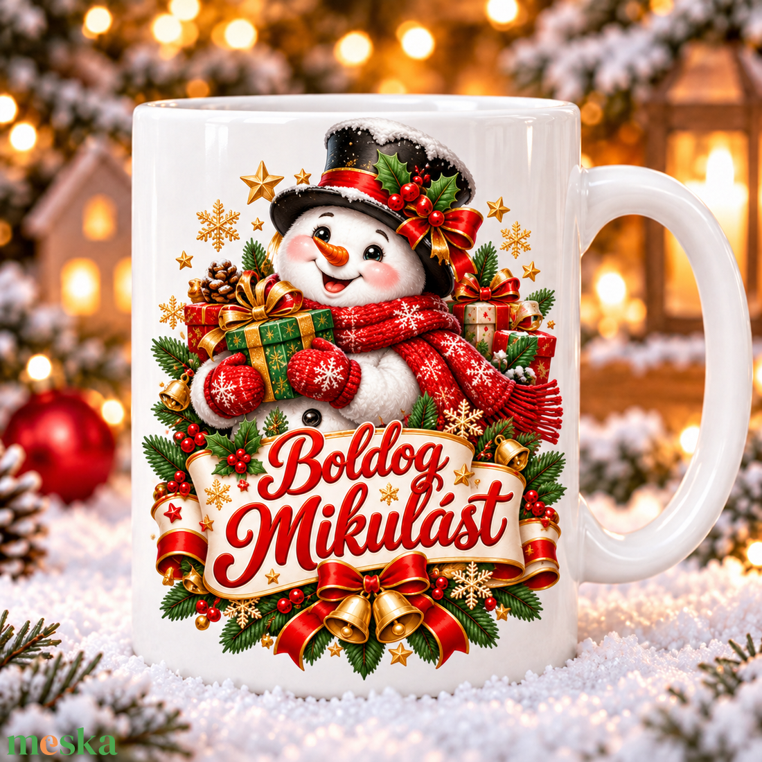 Mikulás bögre - karácsony - mikulás - mikulás ajándékok - Meska.hu
