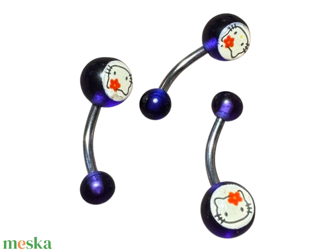 1 db Hello Kitty köldök piercing, Hello Kitty pirszing orvosi acélból haspircing - ékszer - lábdísz és testékszer - piercing, fejdísz - Meska.hu 1 db Hello Kitty köldök piercing, Hello Kitty pirszing orvosi acélból haspircing - ékszer - lábdísz és testékszer - piercing, fejdísz - Meska.hu