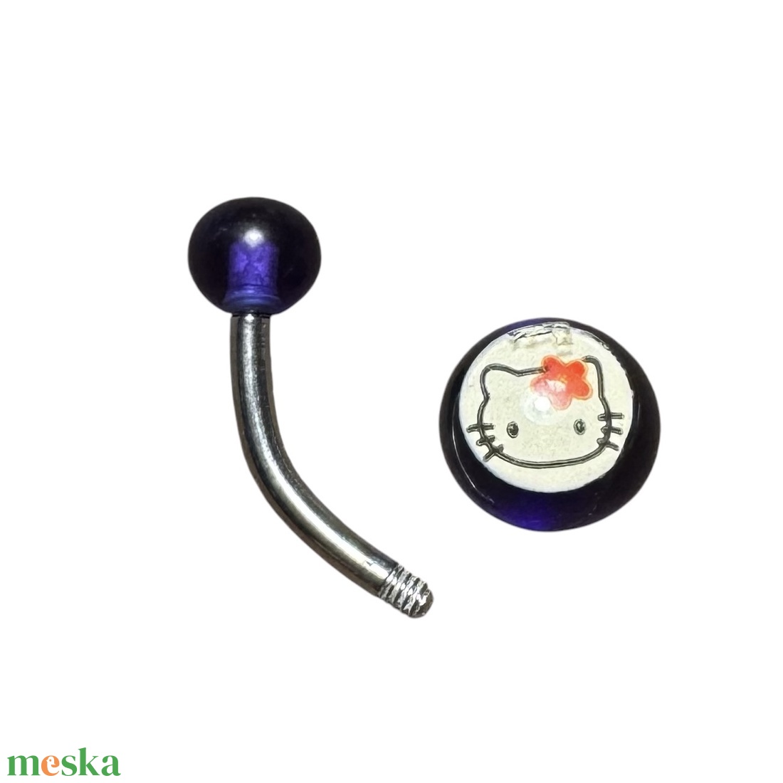1 db Hello Kitty köldök piercing, Hello Kitty pirszing orvosi acélból haspircing - ékszer - lábdísz és testékszer - piercing, fejdísz - Meska.hu 1 db Hello Kitty köldök piercing, Hello Kitty pirszing orvosi acélból haspircing - ékszer - lábdísz és testékszer - piercing, fejdísz - Meska.hu