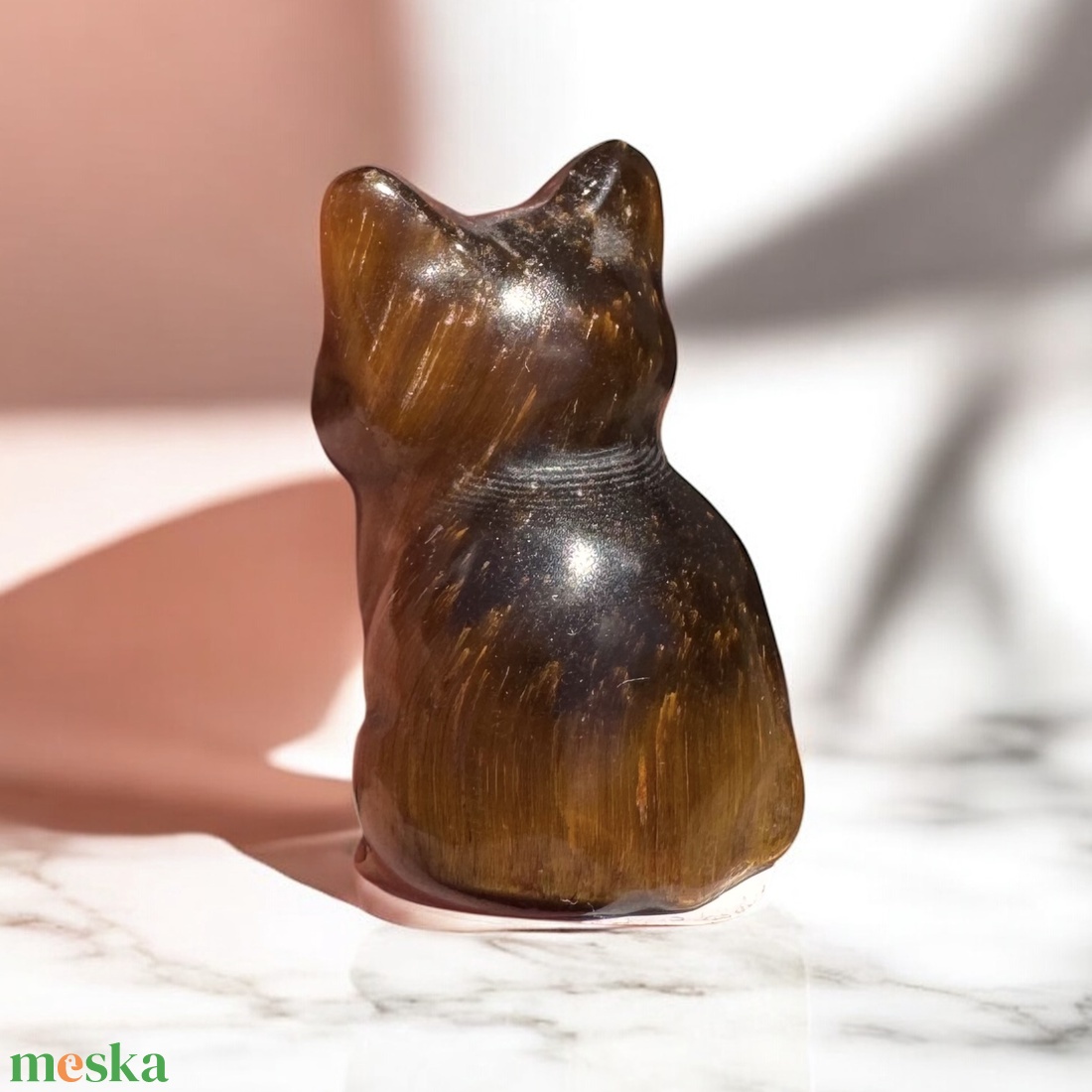 Tigrisszem kristály cica, kézzel faragott 3 cm -es drágakő macska, faragott ásvány cica gyógyhatással! Arany tigris cica - otthon & életmód - kisállatoknak - cicáknak & macskáknak - Meska.hu