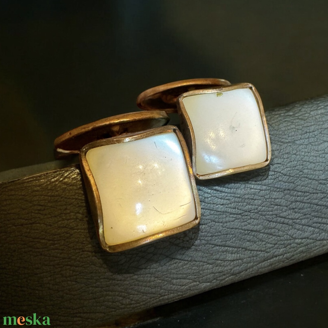 Extravagáns egyedi retro fém mandzsettagomb a '60-as '70-es évekből, csillogó acélból, elegáns ajándéktárgy férfinak! - ékszer - mandzsettagomb és nyakkendőtű - Meska.hu
