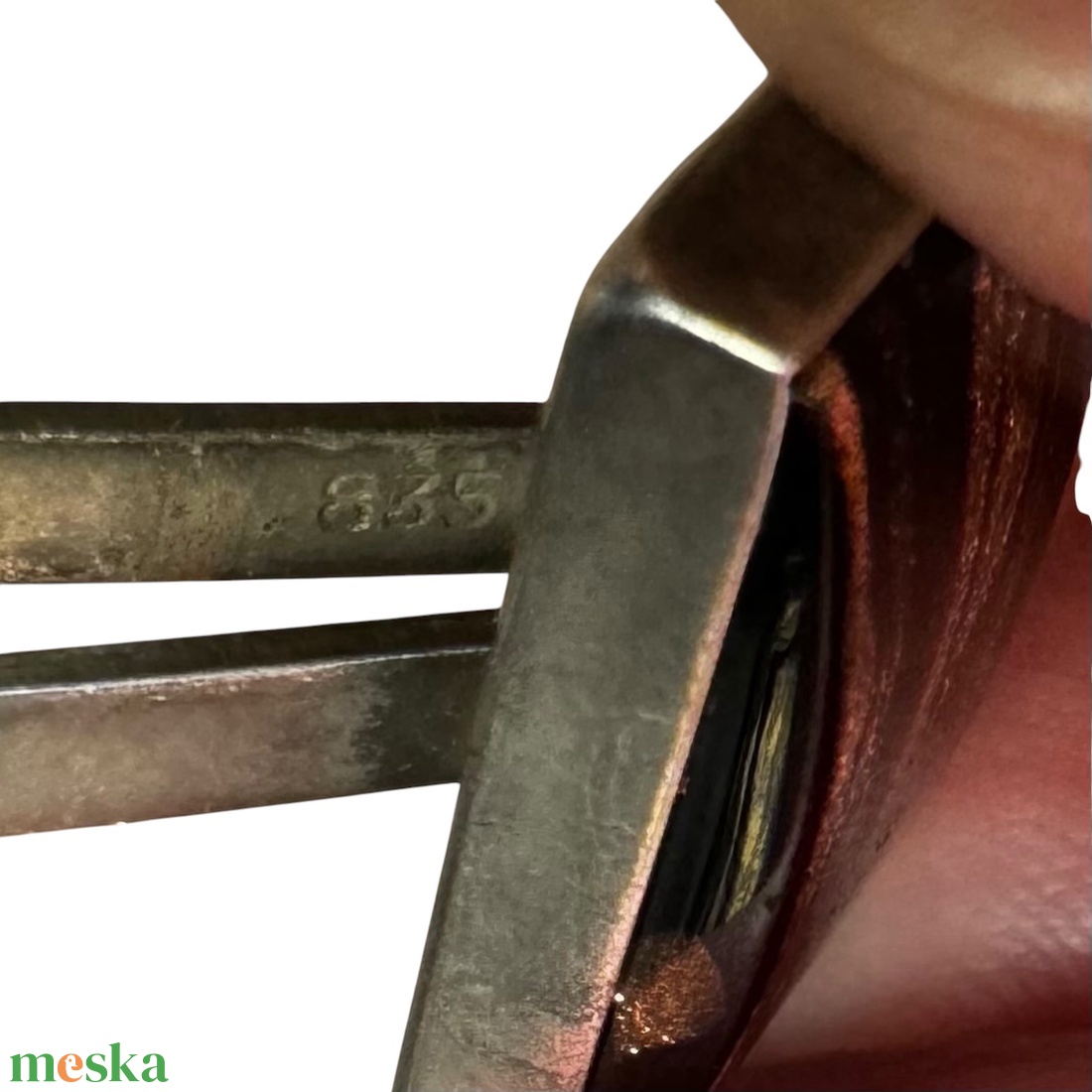 Aranyonix 925 ezüst egyedi retro mandzsettagomb a '60-as '70-es évekből, csillogó elegáns ajándéktárgy férfinak! - ékszer - mandzsettagomb és nyakkendőtű - Meska.hu