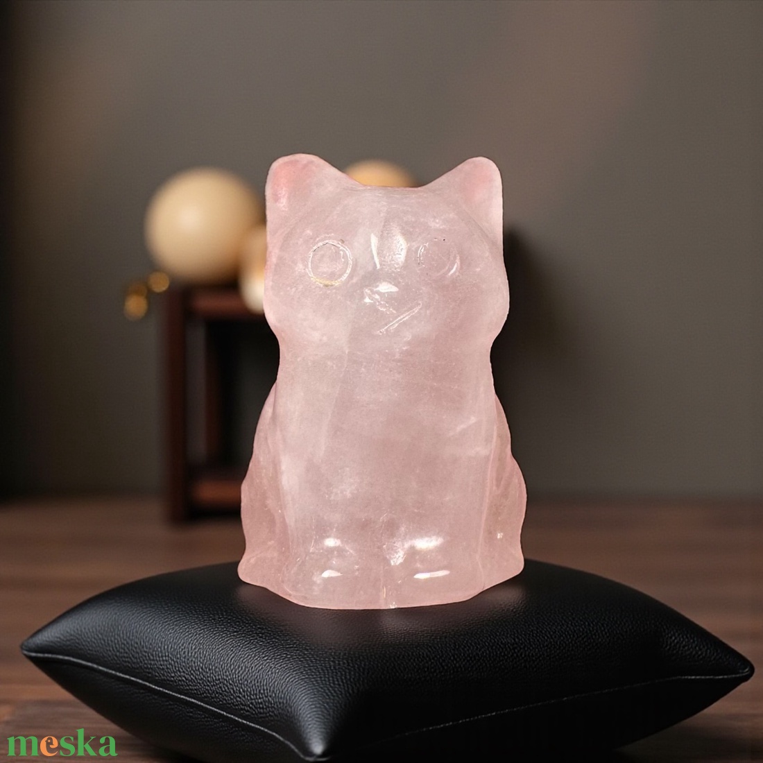 Rózsakvarc cica, kézzel faragott 3 cm -es drágakő macska, faragott ásvány cica gyógyhatással! Kristály macska rózsaszín - otthon & életmód - kisállatoknak - cicáknak & macskáknak - Meska.hu