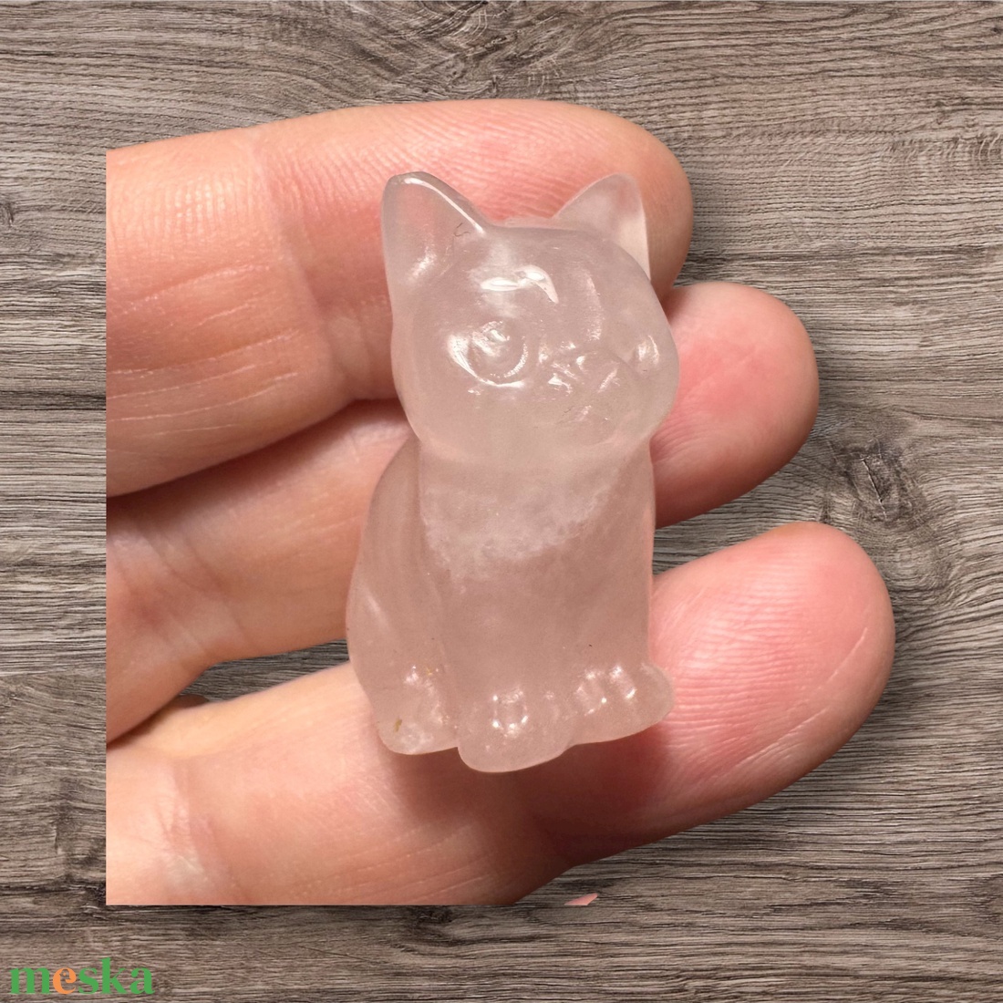 Rózsakvarc cica, kézzel faragott 3 cm -es drágakő macska, faragott ásvány cica gyógyhatással! Kristály macska rózsaszín - otthon & életmód - kisállatoknak - cicáknak & macskáknak - Meska.hu