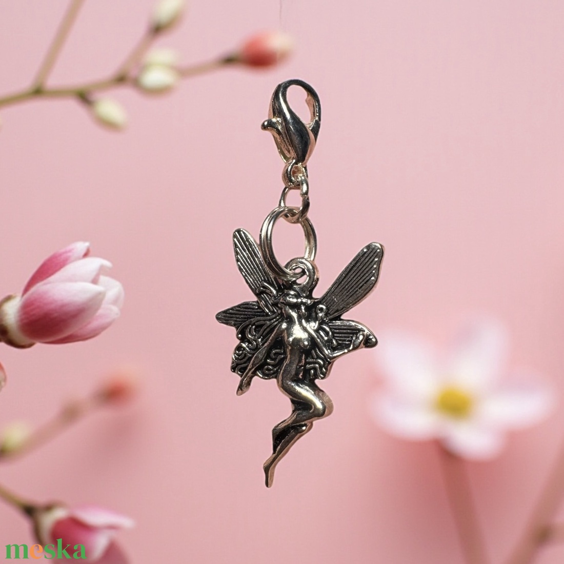 Angyal, tündér, őrangyal kulcsra, táskára, ásvány angyal kabala, védelmező - kristály angyalka! - táska & tok - kulcstartó & táskadísz - táskadísz - Meska.hu