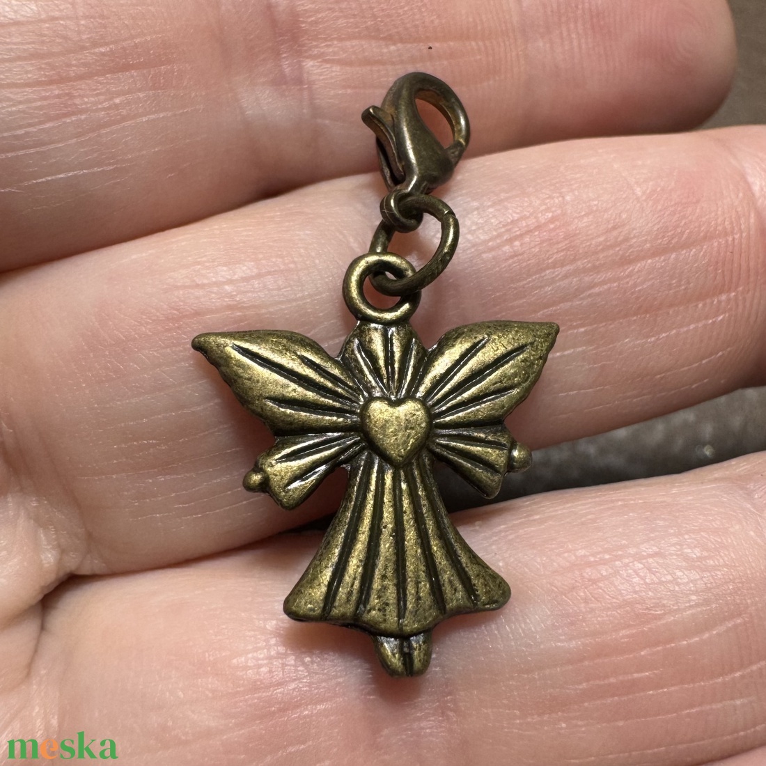 Angyal, tündér, őrangyal kulcsra, táskára, ásvány angyal kabala, védelmező - kristály angyalka! - táska & tok - kulcstartó & táskadísz - táskadísz - Meska.hu