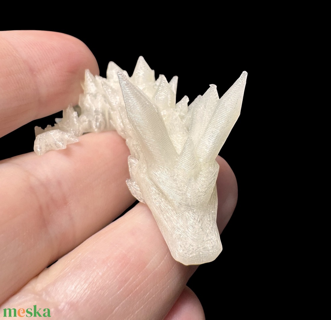 3D nyomtatott világító sárkány, 3D állat figura, világító játék 22 cm-es sárkány figura - játék & sport - húzó & tolójátékok - Meska.hu