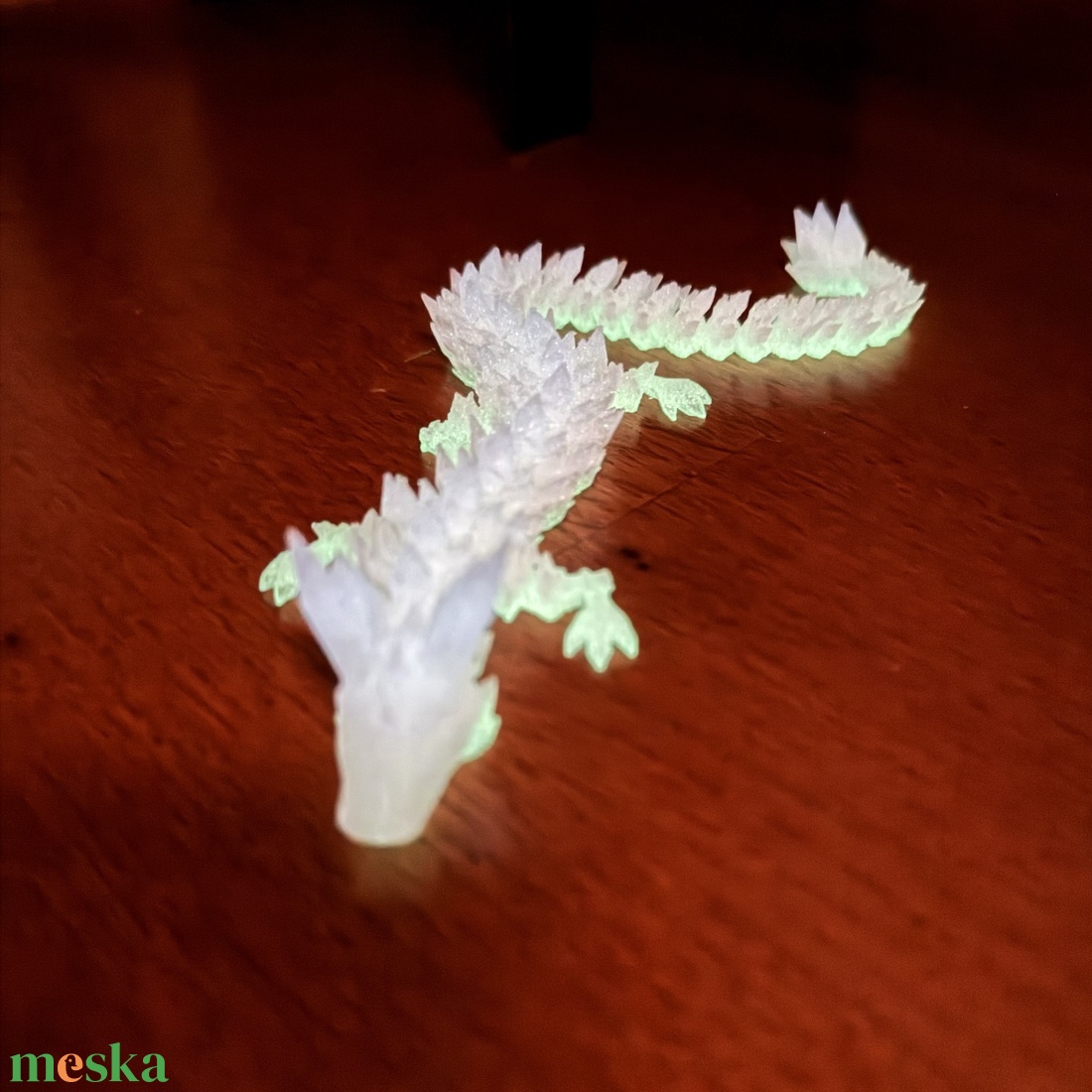 3D nyomtatott világító sárkány, 3D állat figura, világító játék 22 cm-es sárkány figura - játék & sport - húzó & tolójátékok - Meska.hu