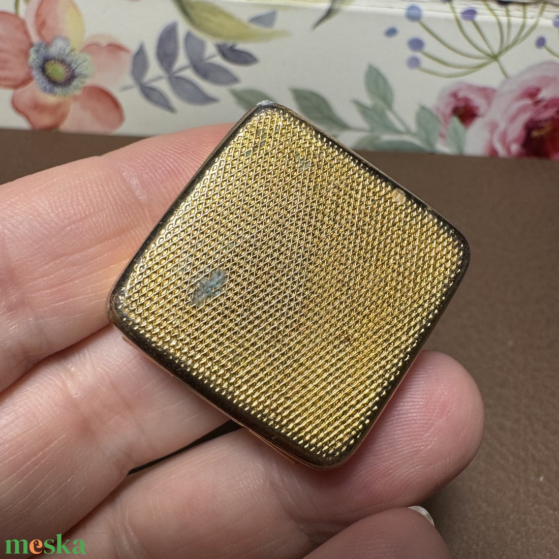 Toledói damaszkolt antik doboz 1960-ból, gyűrűs doboz, gyógyszertartó, Vintage ékszeres dobozka, box - ékszer - ékszertartó - ékszerdoboz - Meska.hu