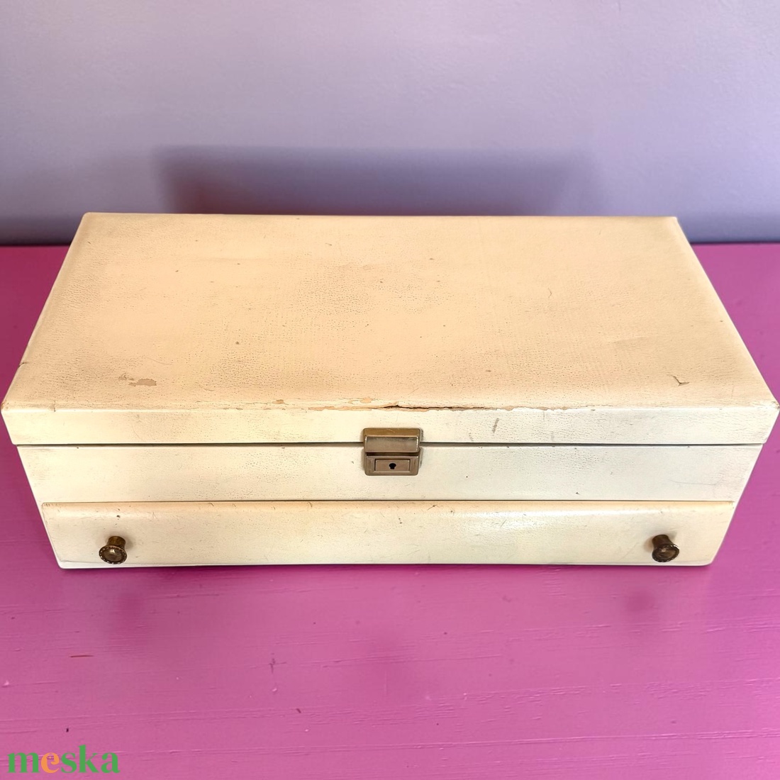 Lady Buxton 1950 vintage több szintes ékszer tartó doboz, retro ékszeres láda, kihúzható nyitható - otthon & életmód - tárolás & rendszerezés - láda - Meska.hu
