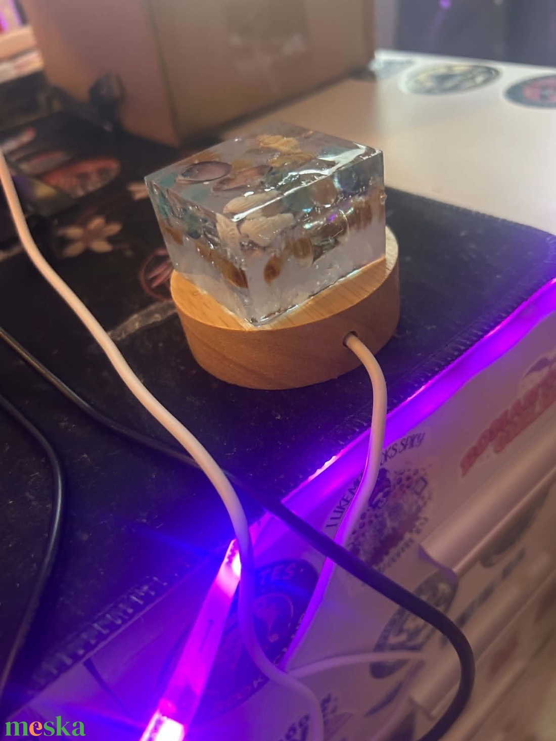 Epoxy Mini Lámpa - otthon & életmód - lámpa - hangulatlámpa - Meska.hu