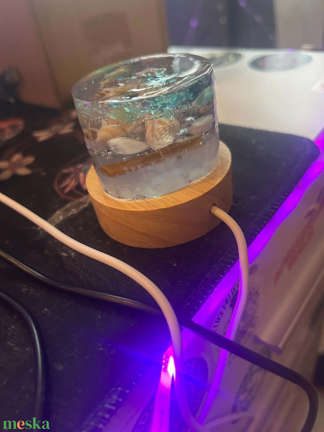 Epoxy Mini Lámpa - otthon & életmód - lámpa - hangulatlámpa - Meska.hu