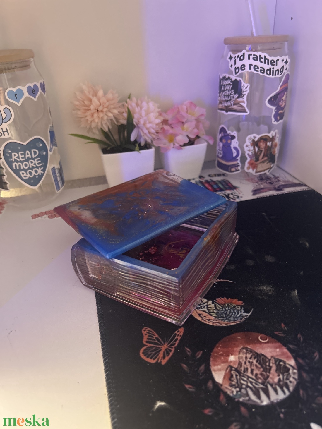 Galaxy Epoxy Kollekció  - ékszer - ékszertartó - ékszerdoboz - Meska.hu