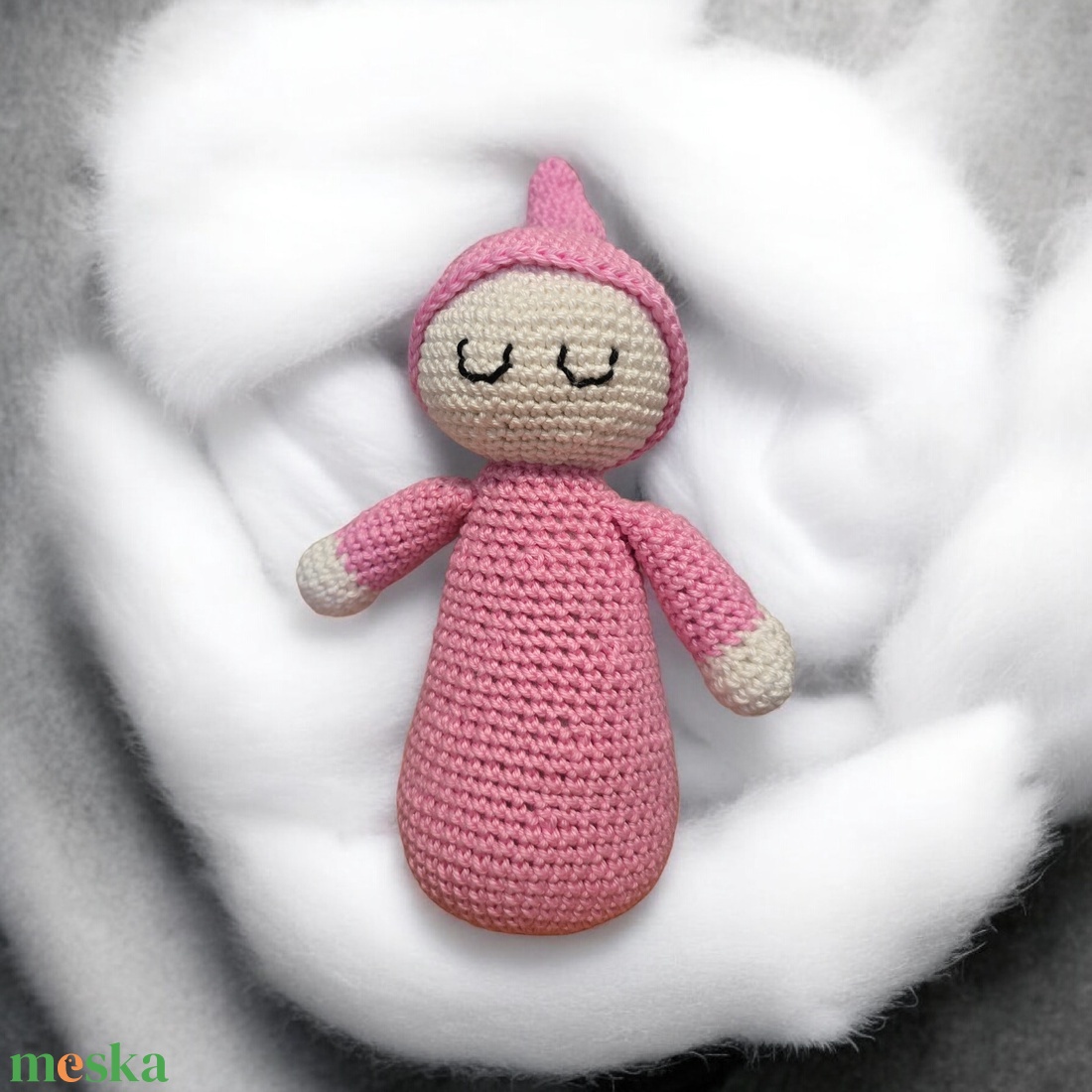 Álommanó horgolt alvópajtás - baba - mama - baba játékok - szundikendő, alvóka - Meska.hu
