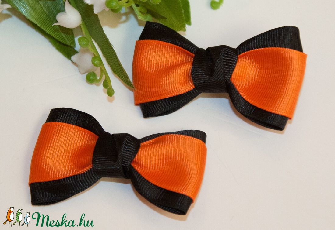 Fekete-narancssárga masnis hajcsat - otthon & életmód - dekoráció - halloween - halloweeni jelmez és kiegészítők - Meska.hu Fekete-narancssárga masnis hajcsat - otthon & életmód - dekoráció - halloween - halloweeni jelmez és kiegészítők - Meska.hu