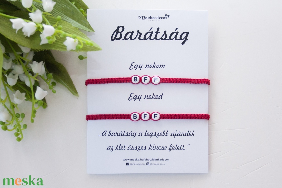 Fonott makramé karkötő BFF Best Friend Forever Barátság karkötő - 2 darab - ékszer - karkötő - fonott karkötő - Meska.hu Fonott makramé karkötő BFF Best Friend Forever Barátság karkötő - 2 darab - ékszer - karkötő - fonott karkötő - Meska.hu