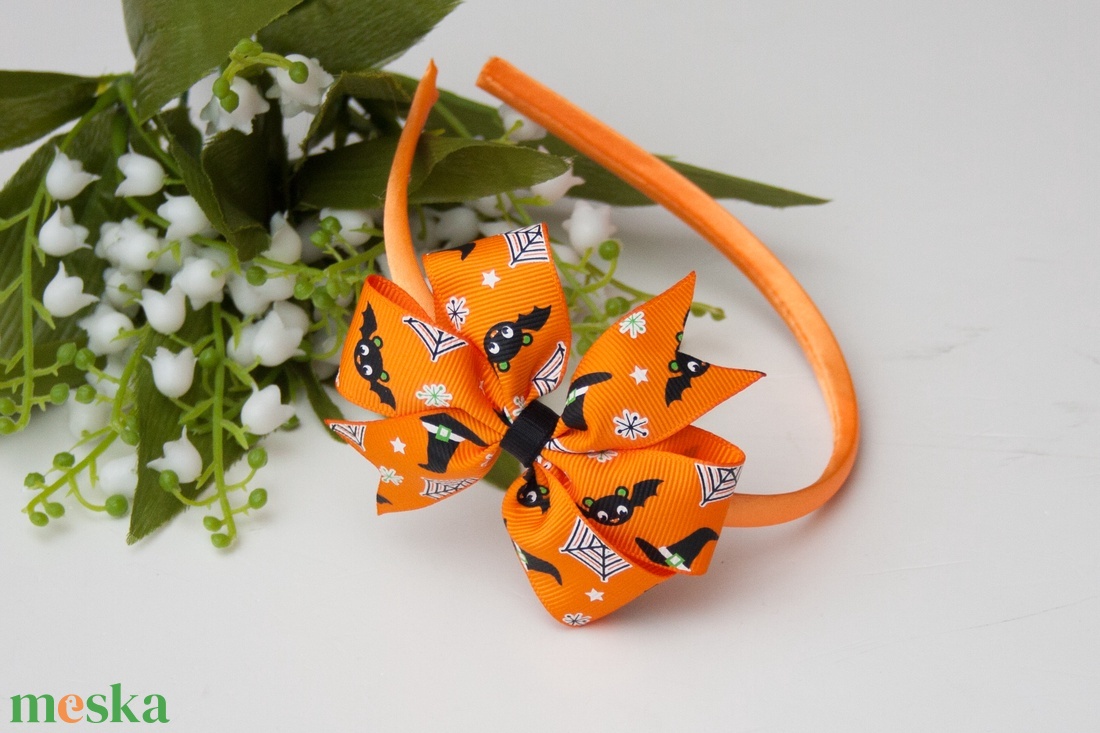 Masnis hajpánt hajráf Halloween narancssárga - otthon & életmód - dekoráció - halloween - halloweeni jelmez és kiegészítők - Meska.hu Masnis hajpánt hajráf Halloween narancssárga - otthon & életmód - dekoráció - halloween - halloweeni jelmez és kiegészítők - Meska.hu