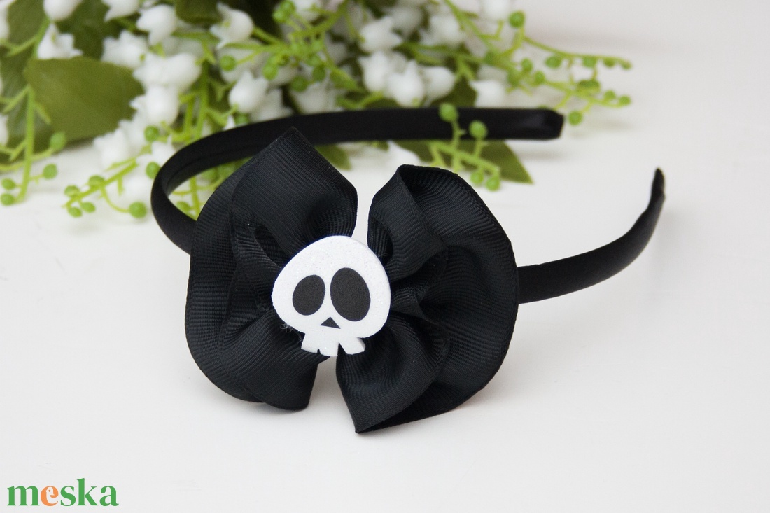 Masnis hajpánt hajráf Halloween fekete - ruha & divat - hajdísz & hajcsat - hajráf & hajpánt - Meska.hu
