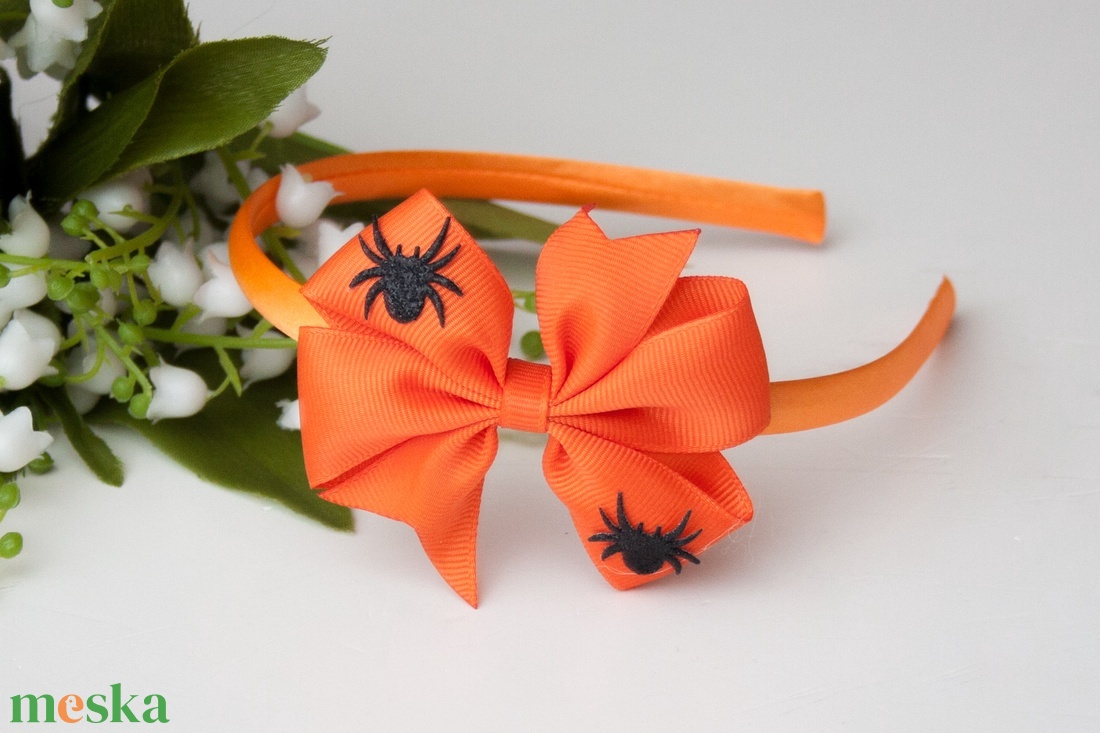 Masnis hajpánt hajráf Halloween narancssárga - otthon & életmód - dekoráció - halloween - halloweeni jelmez és kiegészítők - Meska.hu Masnis hajpánt hajráf Halloween narancssárga - otthon & életmód - dekoráció - halloween - halloweeni jelmez és kiegészítők - Meska.hu