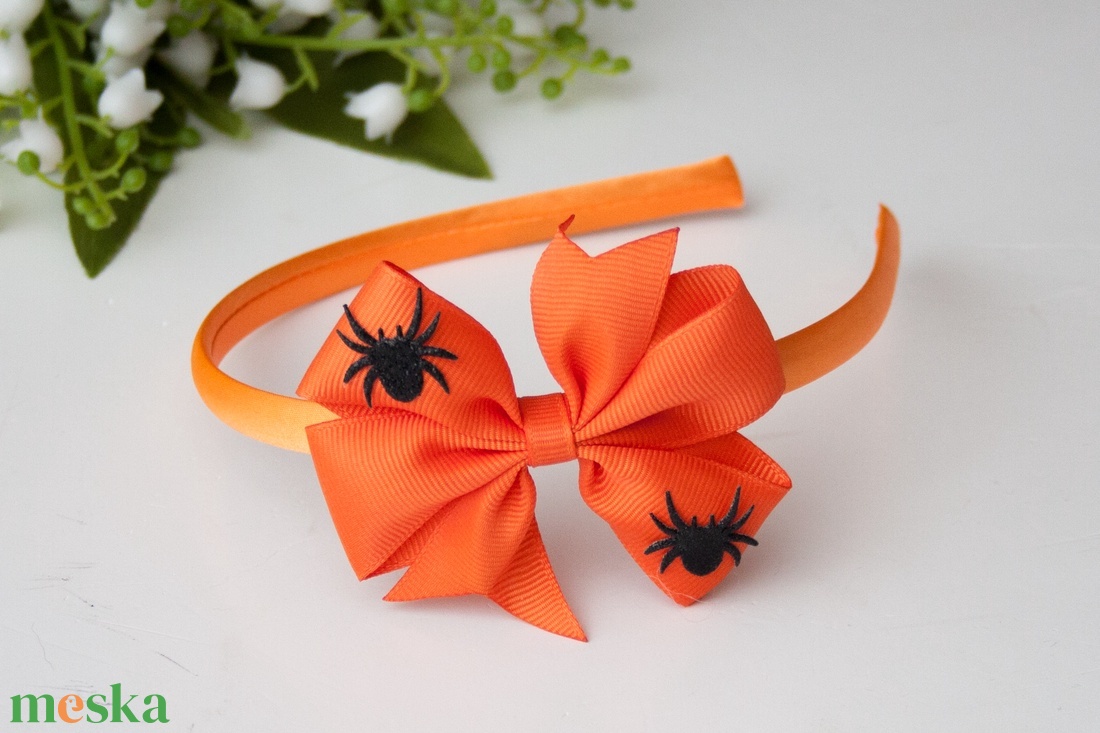 Masnis hajpánt hajráf Halloween narancssárga - otthon & életmód - dekoráció - halloween - halloweeni jelmez és kiegészítők - Meska.hu Masnis hajpánt hajráf Halloween narancssárga - otthon & életmód - dekoráció - halloween - halloweeni jelmez és kiegészítők - Meska.hu