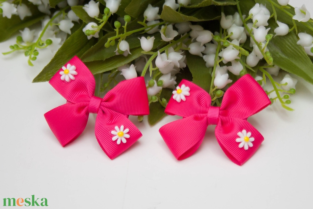 Masnis hajcsat - Sötétrózsaszín fuchsia - ruha & divat - hajdísz & hajcsat - hajcsat & hajtű - Meska.hu