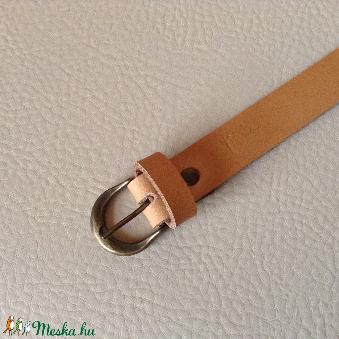 Női bőr öv (világosbarna 2 cm széles) - - Meska.hu Női bőr öv (világosbarna 2 cm széles) - - Meska.hu