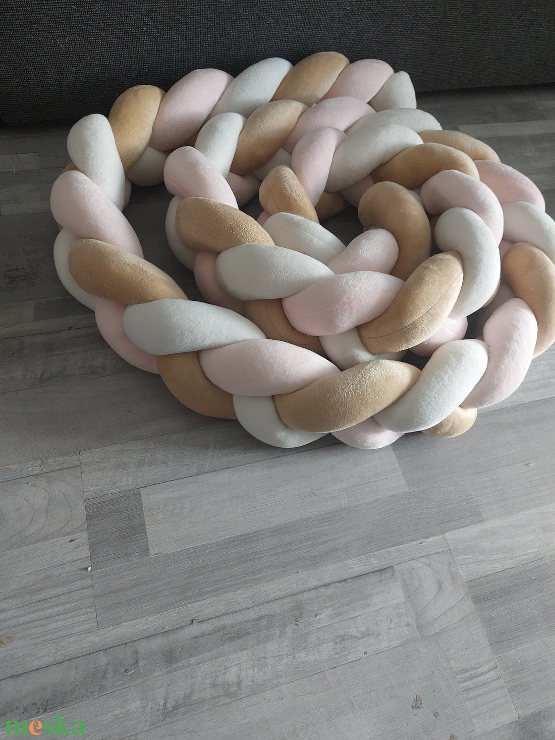 Új fonott rácsvédő 360 cm  - otthon & életmód - babaszoba, gyerekszoba - rácsvédő & baldachin - Meska.hu