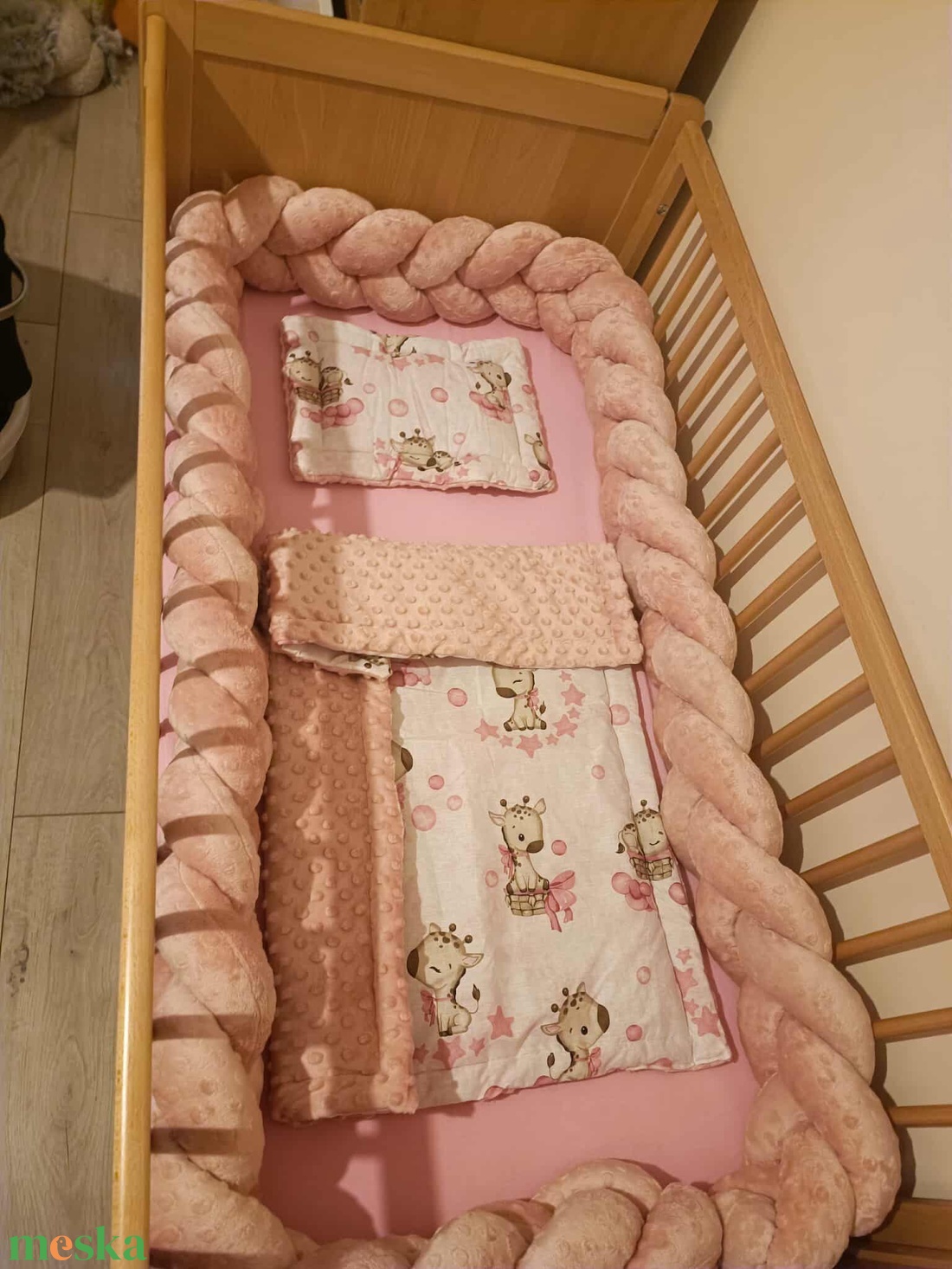 360 cm fonott rácsvédő  - baba - mama - baba ágynemű - rácsvédő & baldachin - Meska.hu
