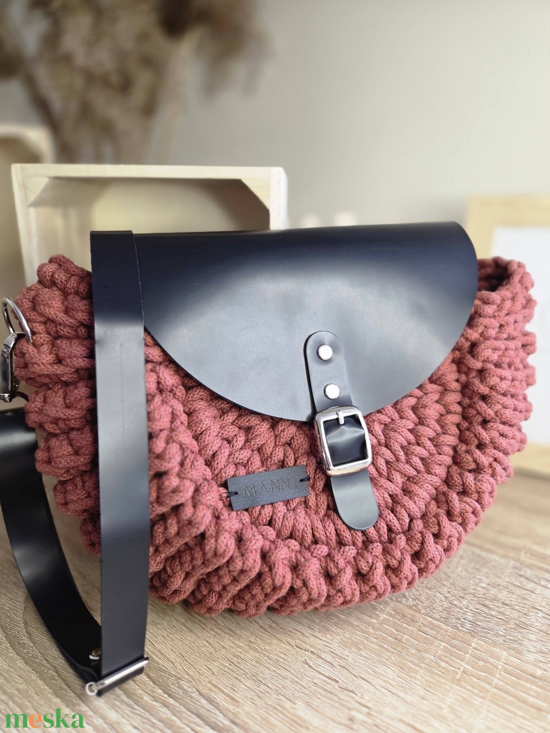 Horgolt oreo táska, crossbody - táska & tok - kézitáska & válltáska - vállon átvethető táska - Meska.hu