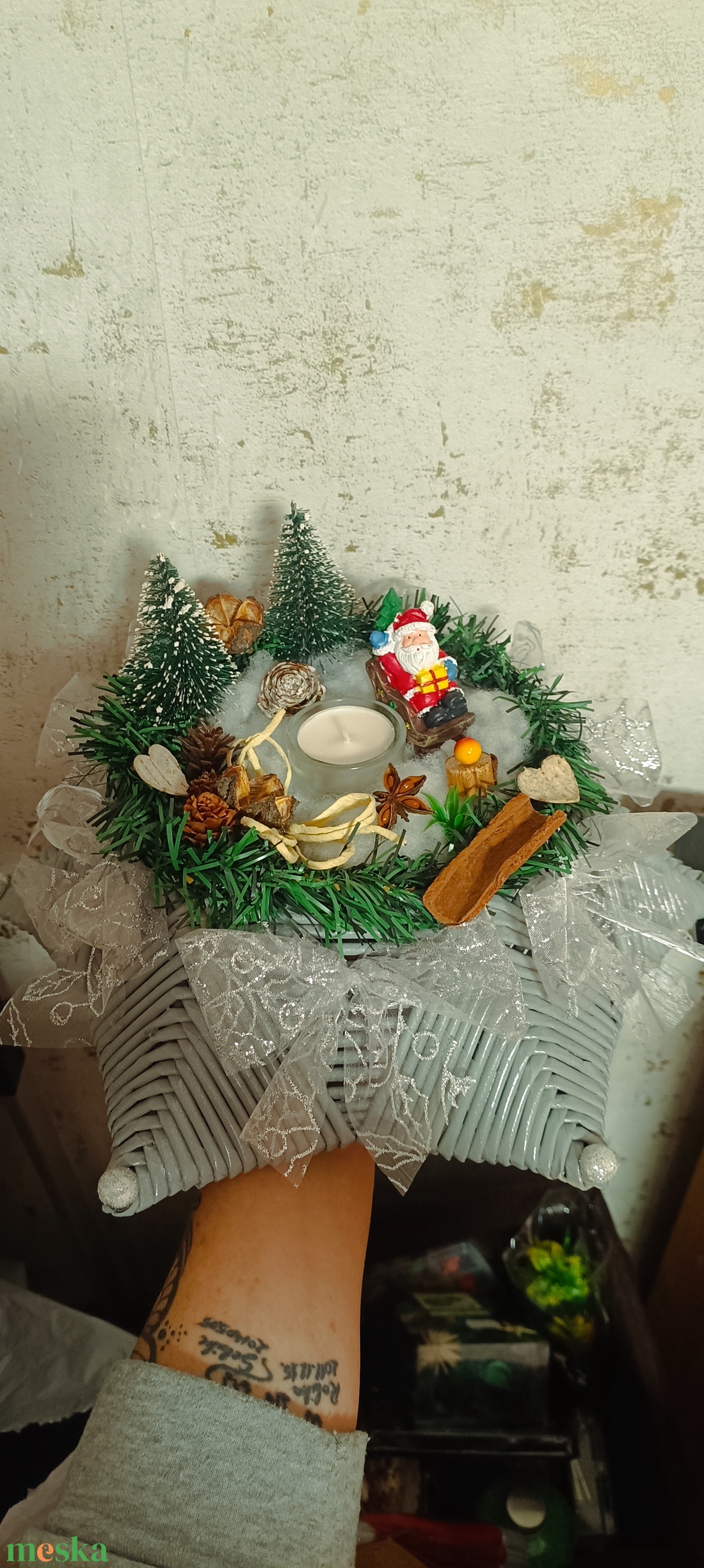 Téli varázslat  - karácsony - karácsonyi lakásdekoráció - ünnepi asztaldekoráció - Meska.hu