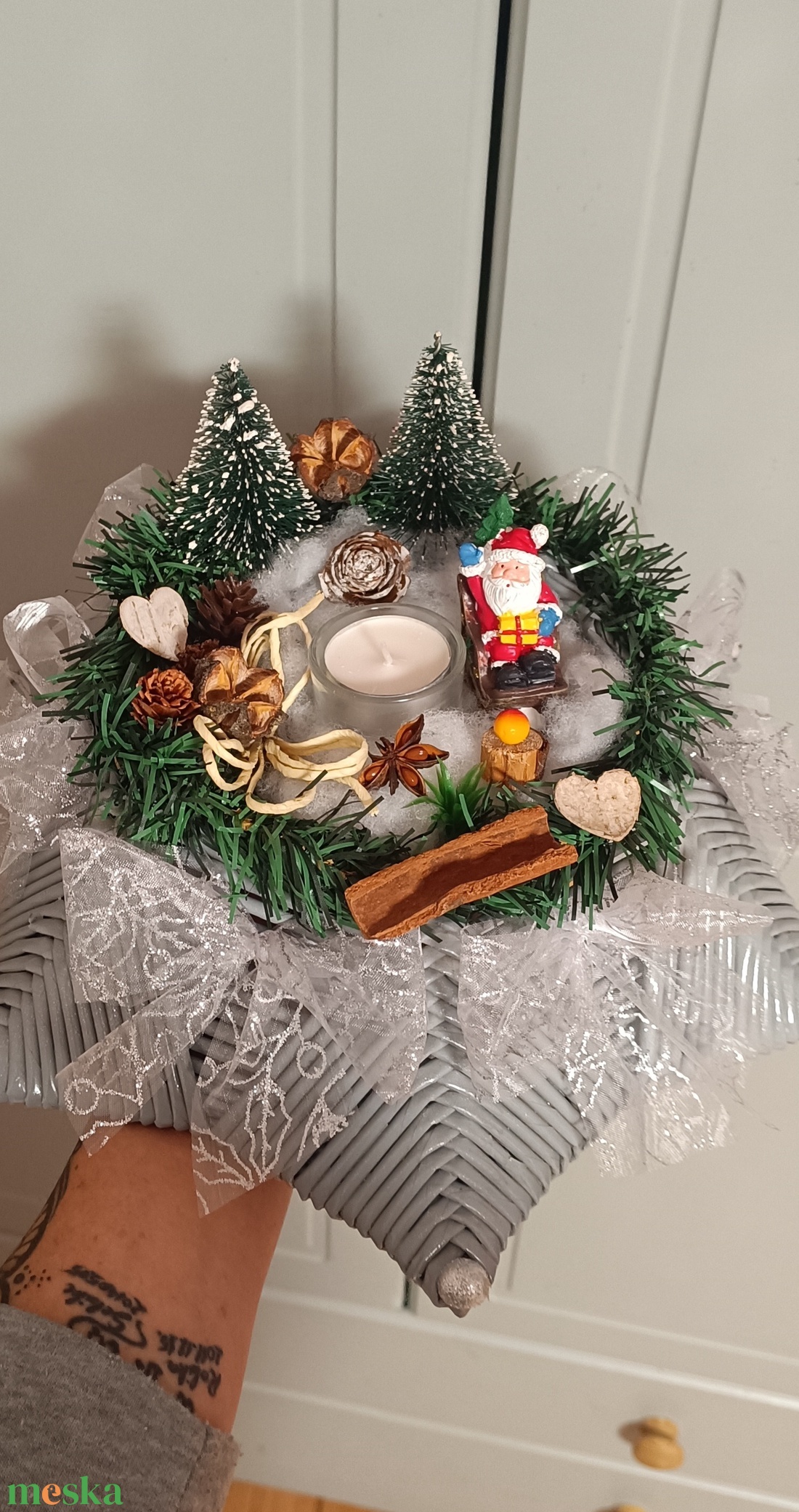 Téli varázslat  - karácsony - karácsonyi lakásdekoráció - ünnepi asztaldekoráció - Meska.hu