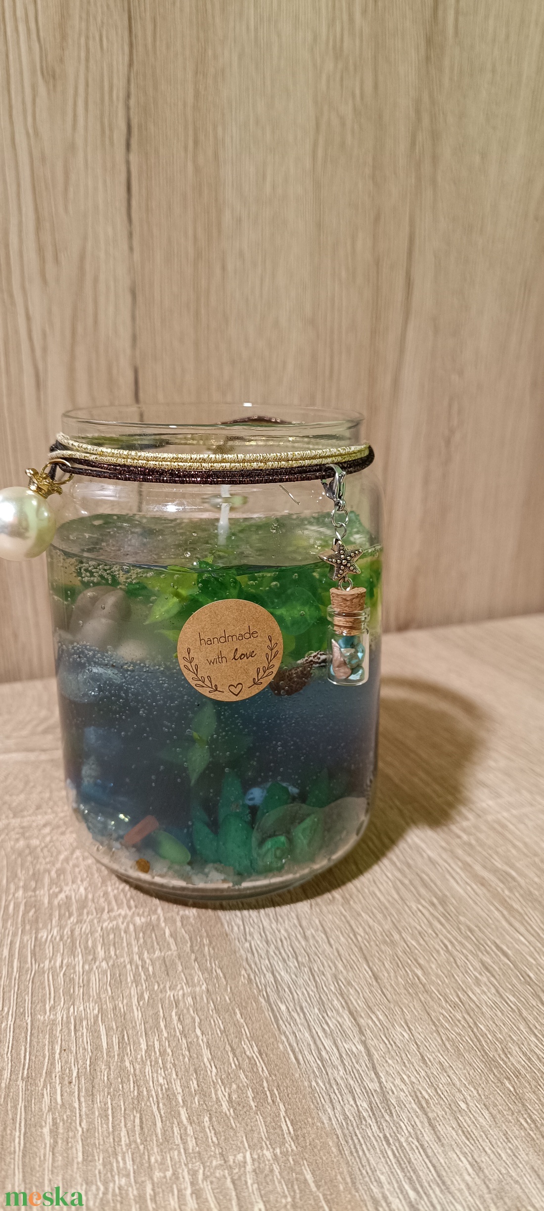 Buborékfény gyertya  - otthon & életmód - gyertya, illat, aroma - gyertya - Meska.hu