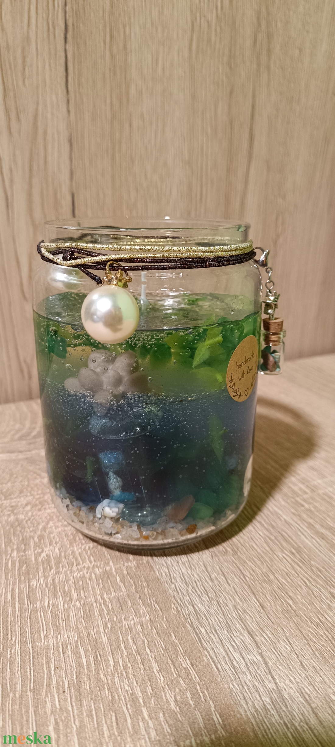 Buborékfény gyertya  - otthon & életmód - gyertya, illat, aroma - gyertya - Meska.hu