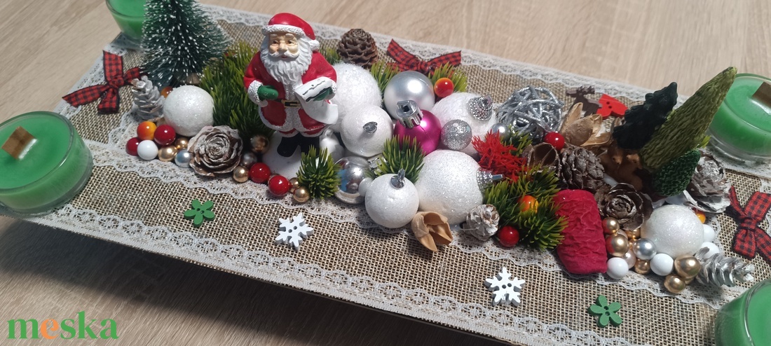 Manó varázs  - karácsony - adventi díszek - adventi ajtódísz - Meska.hu