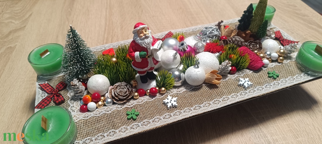 Manó varázs  - karácsony - adventi díszek - adventi ajtódísz - Meska.hu