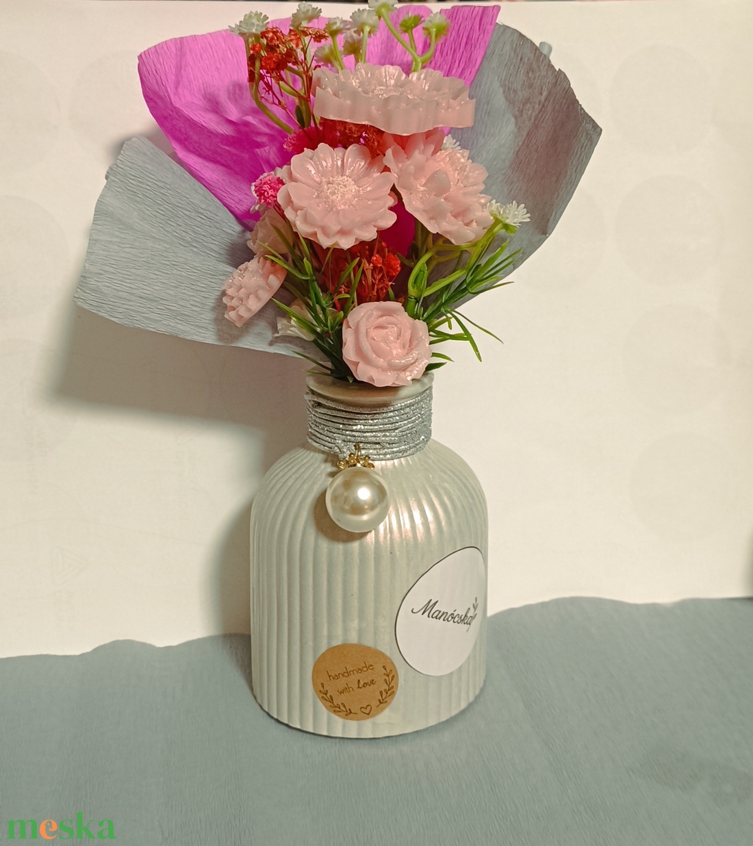 Rózsaszín álom  - otthon & életmód - dekoráció - asztal és polc dekoráció - asztaldísz - Meska.hu