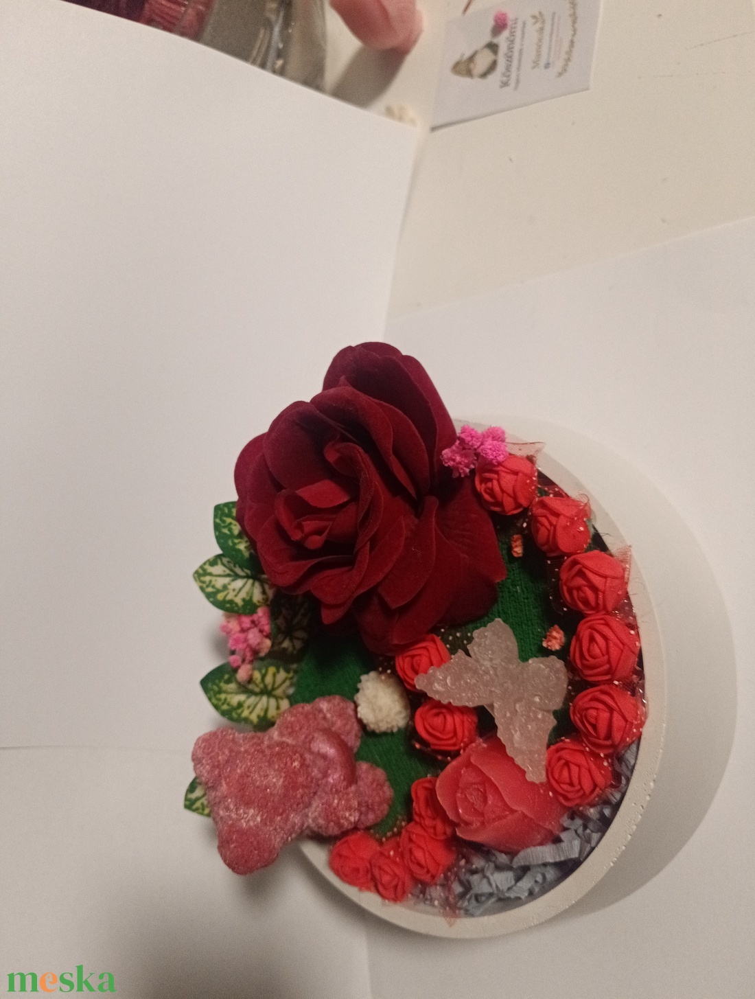 Rózsakert szerelem  - otthon & életmód - virágdekoráció - virágdíszek - asztali virágdísz - Meska.hu