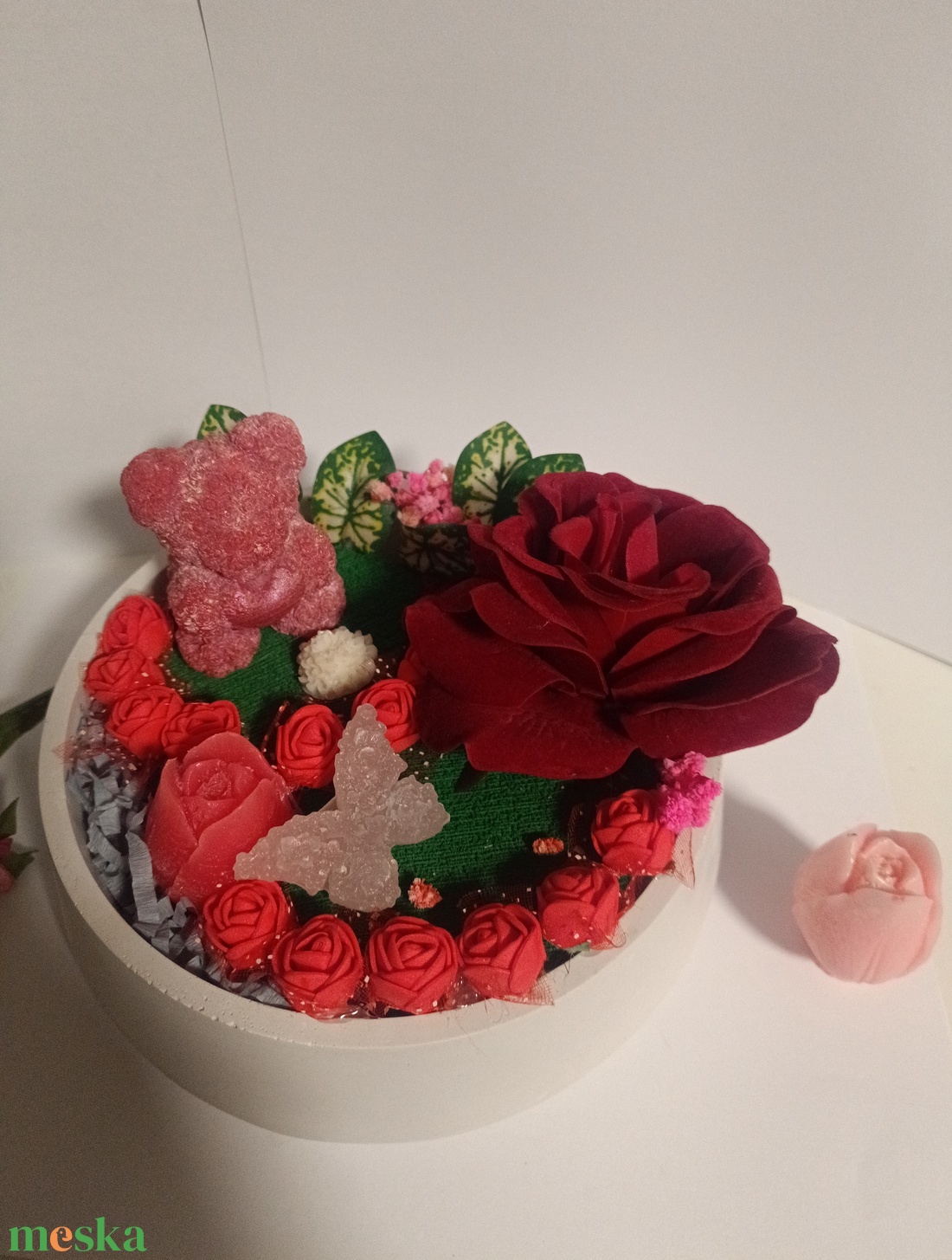 Rózsakert szerelem  - otthon & életmód - virágdekoráció - virágdíszek - asztali virágdísz - Meska.hu