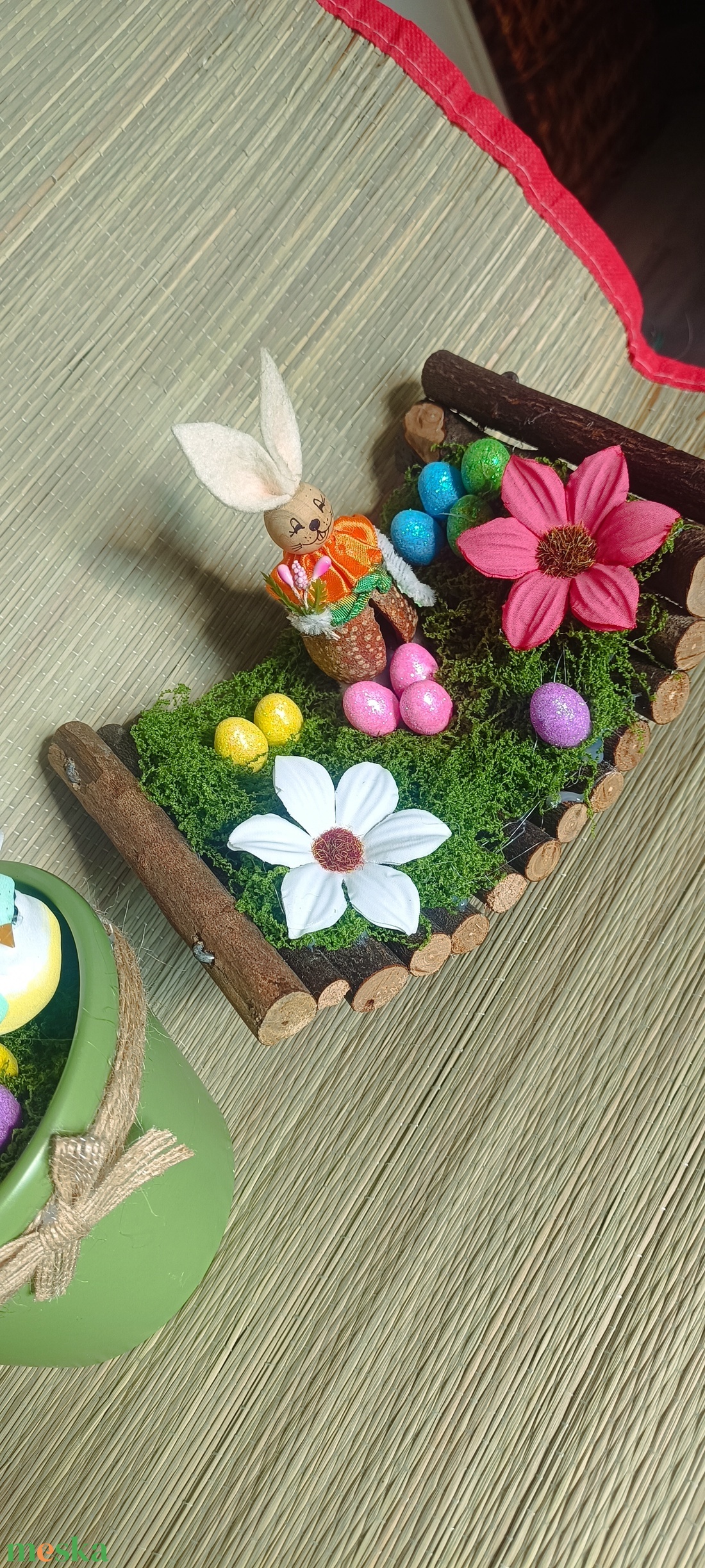 Nyuszi Mesekertje - ünnepi díszek, dekorációk - húsvéti díszek és dekorációk - húsvéti asztaldíszek - Meska.hu