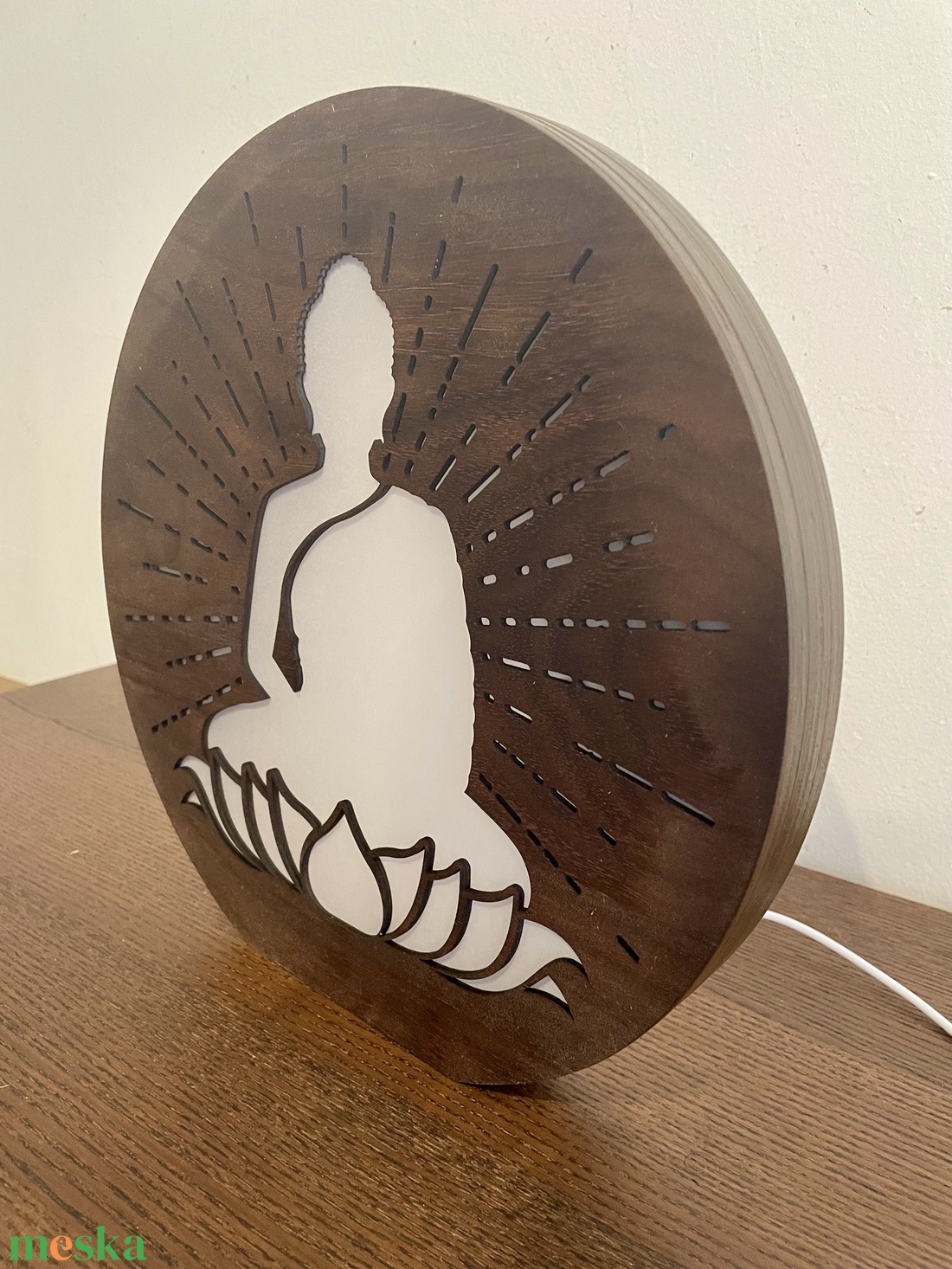 Buddha - Lézervágott fa lámpa keleti motívummal, meleg fehér LED világítással és fényerőszabályzós kapcsolóval - otthon & életmód - lámpa - hangulatlámpa - Meska.hu Buddha - Lézervágott fa lámpa keleti motívummal, meleg fehér LED világítással és fényerőszabályzós kapcsolóval - otthon & életmód - lámpa - hangulatlámpa - Meska.hu