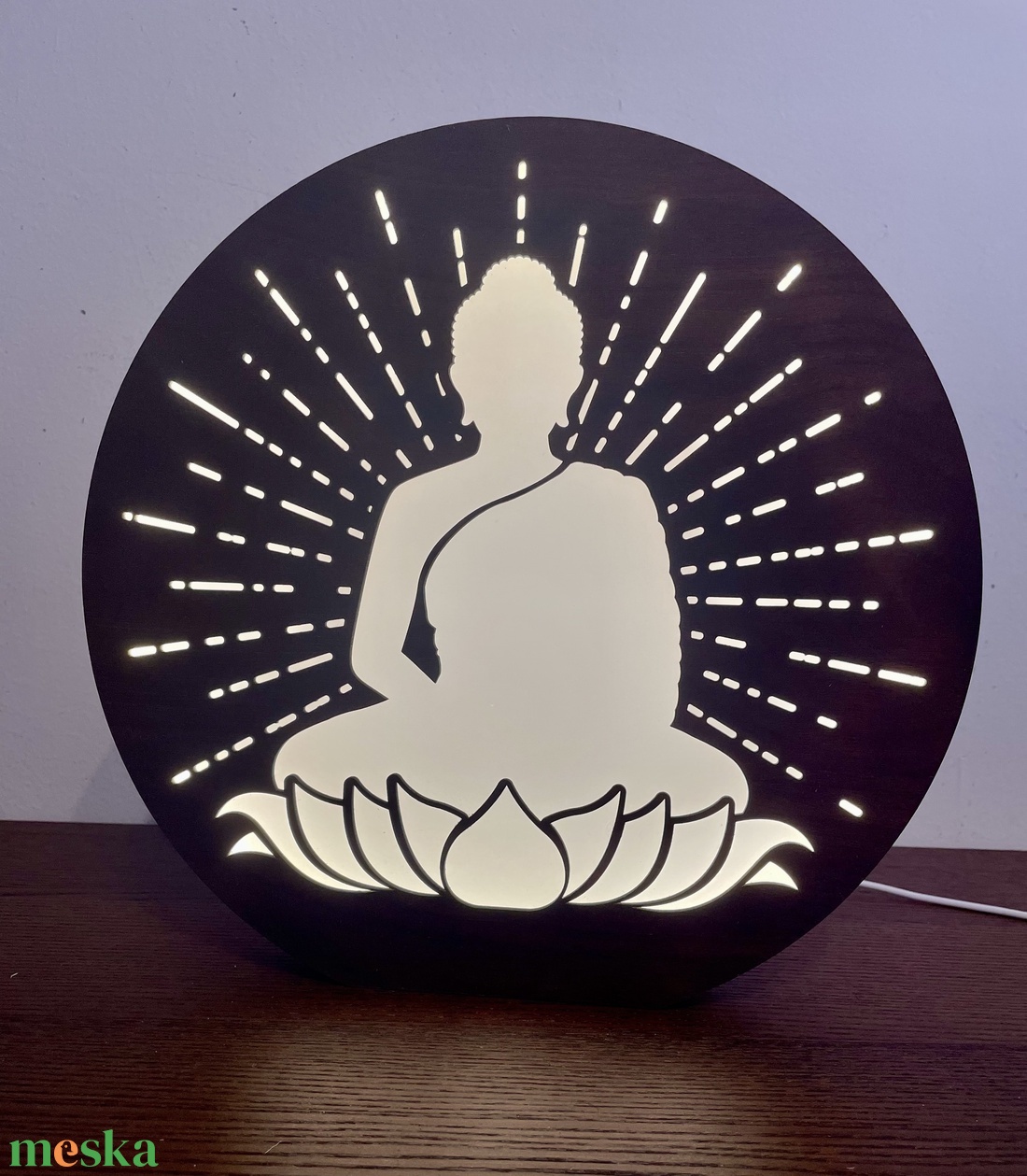 Buddha - Lézervágott fa lámpa keleti motívummal, meleg fehér LED világítással és fényerőszabályzós kapcsolóval - otthon & életmód - lámpa - hangulatlámpa - Meska.hu Buddha - Lézervágott fa lámpa keleti motívummal, meleg fehér LED világítással és fényerőszabályzós kapcsolóval - otthon & életmód - lámpa - hangulatlámpa - Meska.hu